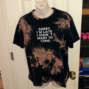 Men’s black Tie Dye size  XL RomWe T-shirt